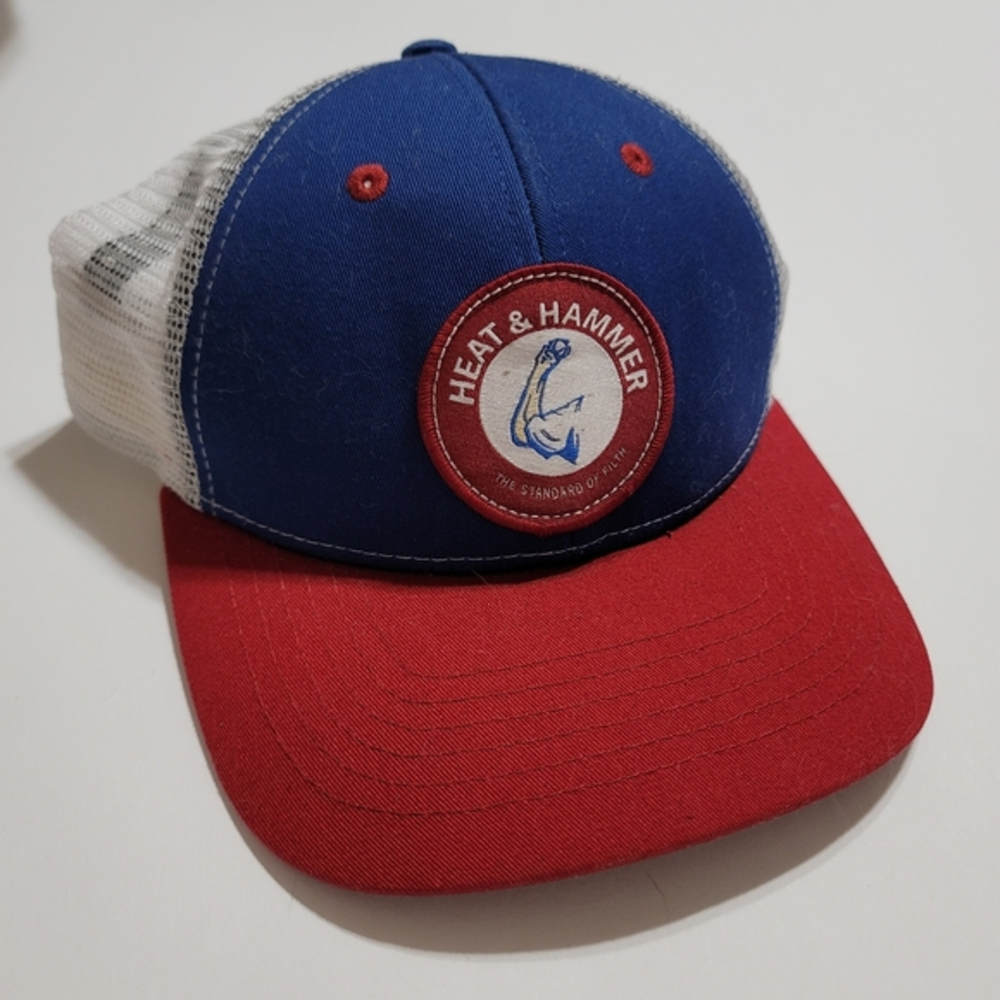 Routine Baseball Pitcher Heat‎ Hammer Filthy Hat Cap Patch Mesh Snapback Trucker